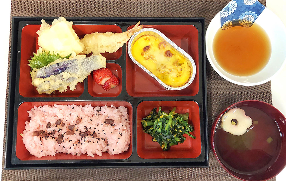 暦のメニュー「松花堂弁当」