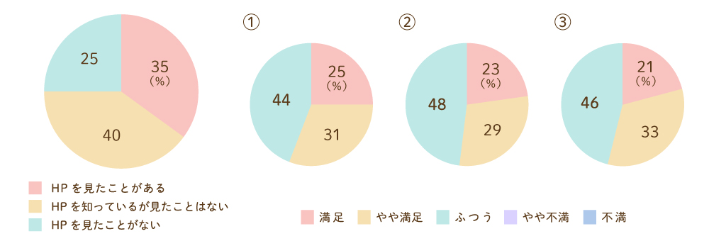 ホームページについてのグラフ