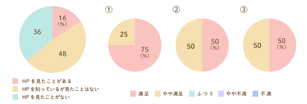 ホームページについてのグラフ