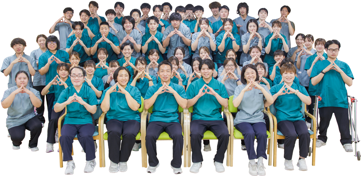 山形ロイヤル病院リハビリテーション科集合写真